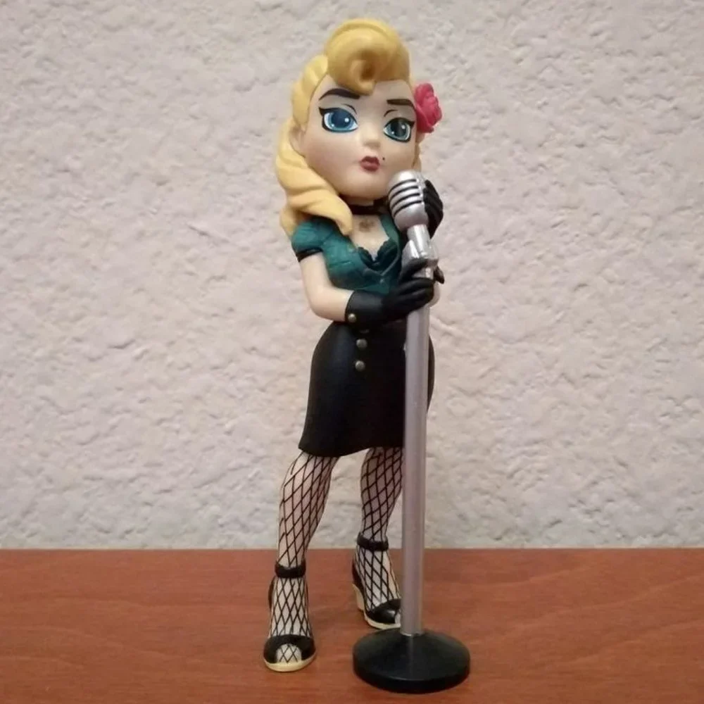 FUNKO Rock Candy DC Comics Bombshells Black Canary Doll 🌹Rockabilly Pin-up Rose - Picture 3 of 15